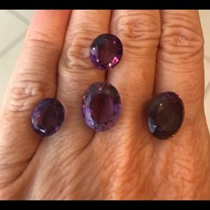 Amethyst Oval Deep Cut “Gumdrop” Gems 30.5 CT